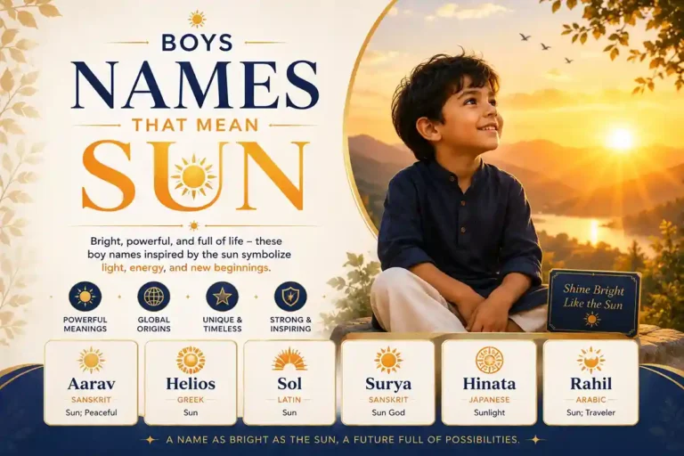 Boy Names That Mean Sun