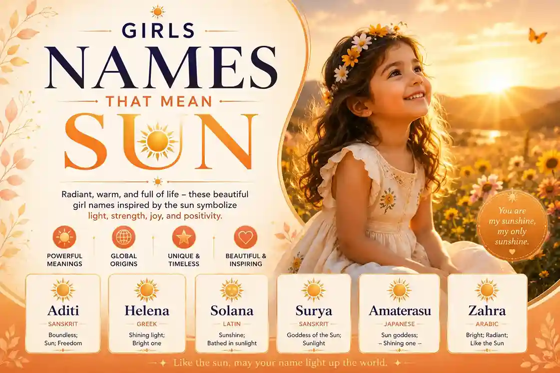 Girl Names That Mean Sun