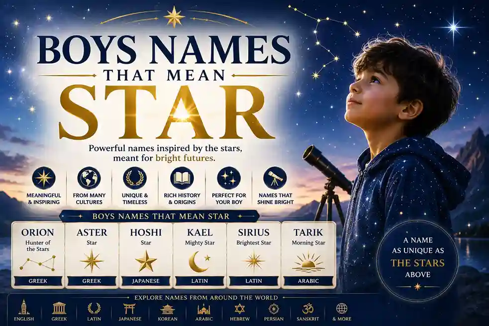 boy names that mean star