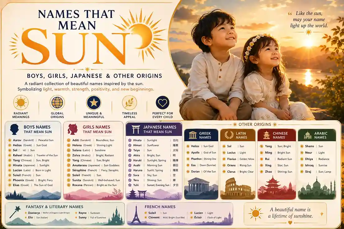 names that mean sun